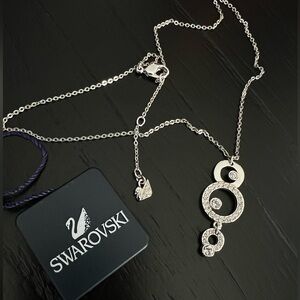 Swarovski, silver and crystal pendant necklace